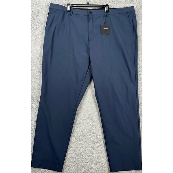 Algo Pants Mens 42‎ Navy Blue Chino Tech Performance UPF 40 Moisture Wicking NEW - Picture 1 of 13